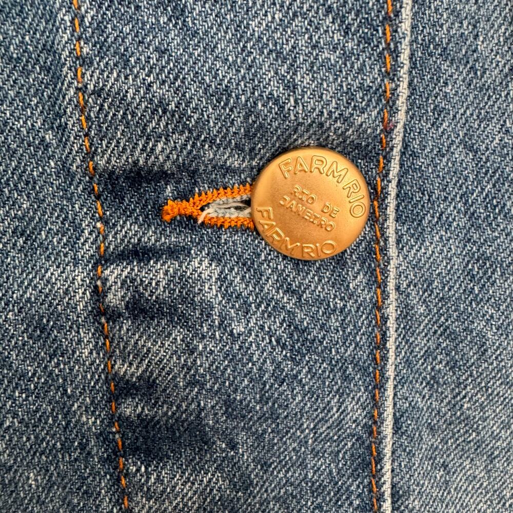 Farm Rio Denim Buttoned Jacket.  New with Tags - Picture 5 of 7